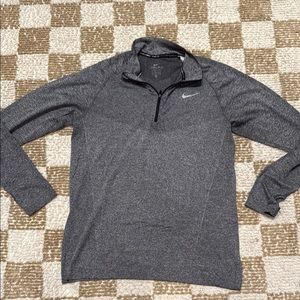 Nike Gray Quarter-Zip Pullover